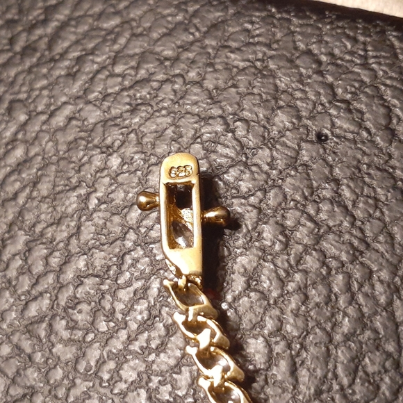 14K OVER STERLING CZ TENNIS BRACELET 7.5" - Picture 4 of 6